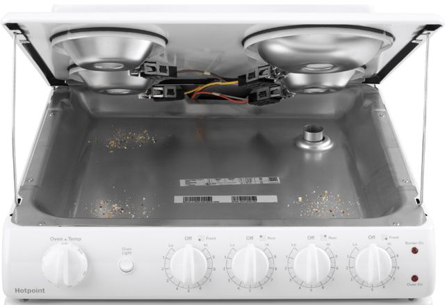 Hotpoint® 24" White Freestanding Electric Range-3