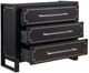 Bassett Mirror Lowery Black Lacquer Hall Chest-2