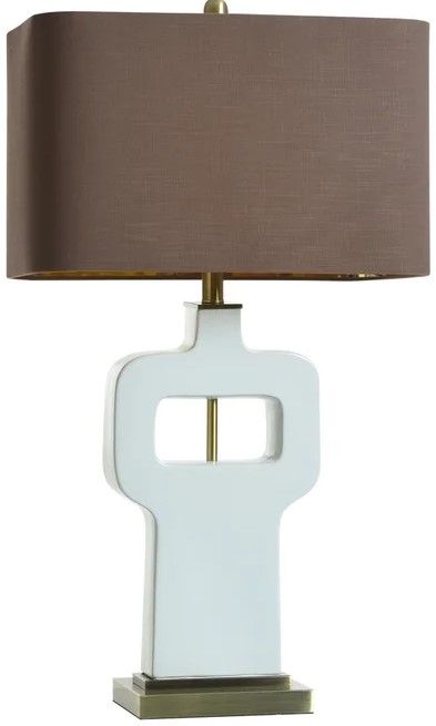 StyleCraft Norman Wyatt Home Prelude White Table Lamp-0