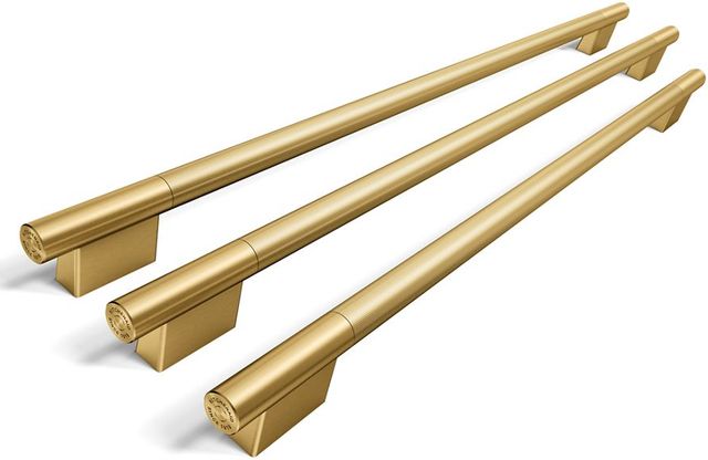  KitchenAid® 42" Brass Grip Built-In French Door Bottom Mount Refrigerator Handle Kit-0