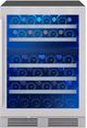 Zephyr Presrv™ 24" 5.2 Cu. Ft. Stainless Steel Dual Zone Built-In or Freestanding Wine Cooler-0