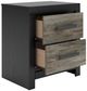 Signature Design by Ashley® Broachmyn Black/Gray 2-Drawer Nightstand-5
