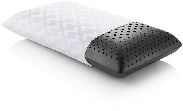 Malouf® Z® Zoned Dough® + Bamboo Charcoal Queen Pillow-1