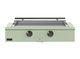 Caliber™ Rockwell Social 48" Sage Built-In Natural Gas Outdoor Griddle with Pewter Hardware-0