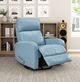 Homelegance® Sorrento Blue Manual Swivel Glider Recliner-1