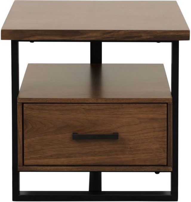 Mazin Furniture Sedley Walnut End Table-1
