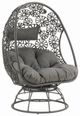 ACME Furniture Hikre 2-Piece Black/Charcoal Metal/Wicker Outdoor Conversation Set-1
