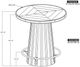 International Furniture Direct Balam Brown Bistro Bar-2