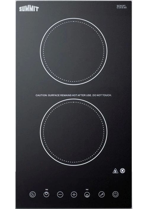 Summit® 12" Black Electric Cooktop-0