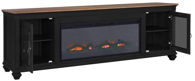 Legends Home Americana Brown/Midnight 86" Fireplace Console-3