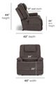 Flexsteel® Zecliner Model 2+ Umber Power Lift Sleep Recliner with Power Headrest and Lumbar-2