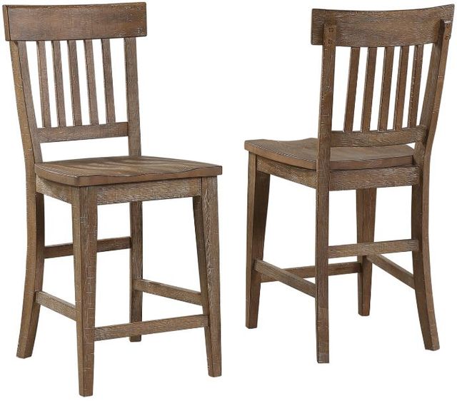 Steve Silver Riverdale 7-Piece Driftwood Counter Height Dining