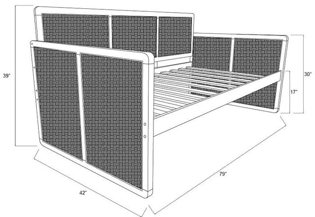 Kodiak Furniture Abaco Honey Twin Daybed Frame-1