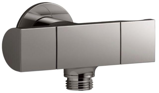 KOHLER® Exhale® Vibrant Titanium Wall-Mount Handshower Holder with Supply Elbow and Volume Control-0