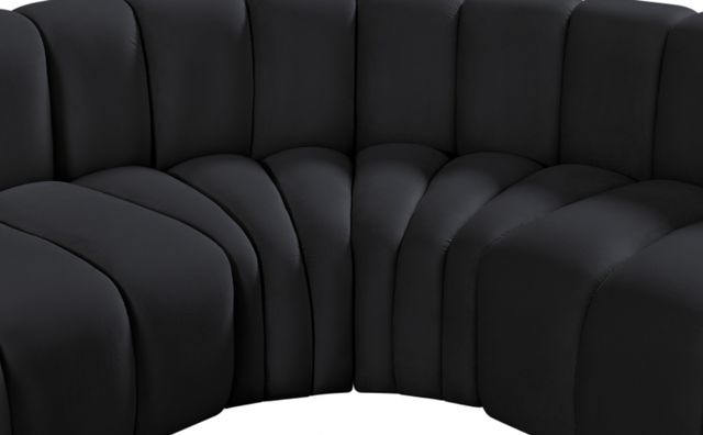 Meridian Furniture Arc 8-Piece Black Velvet Sectional-2
