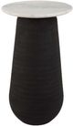 Uttermost® Total Eclipse White Accent Table with Matte Black Base-0