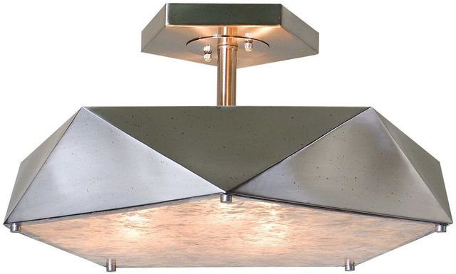 Uttermost by Carolyn Kinder Tesoro Antique Nickel Semi Flush Light-0