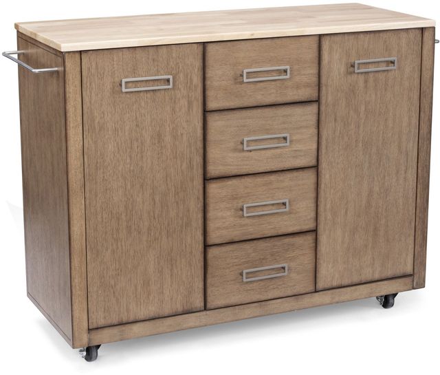 homestyles® Big Sur Brown Kitchen Cart-0