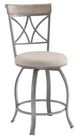 Powell® Hamilton Birch Silver/Pewter Gray Swivel Counter Stool-0
