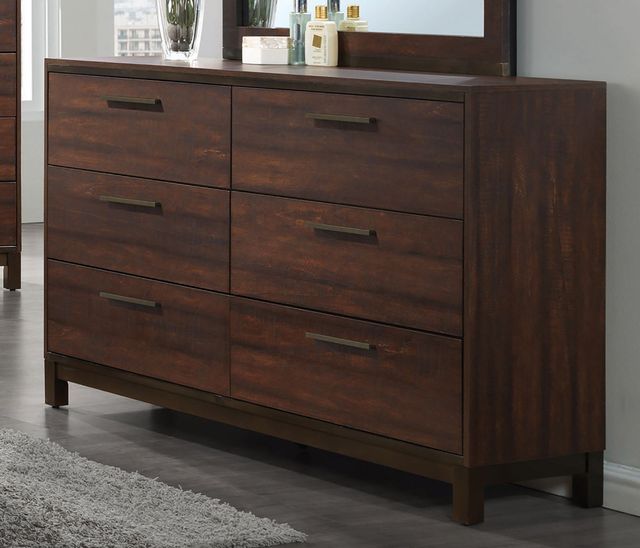 Coaster® Edmonton 4-Piece Rustic Tobacco Queen Panel Bedroom Set-3
