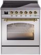 Ilve® Nostalgie II Series 30" Stainless Steel Pro Style Induction Range-0