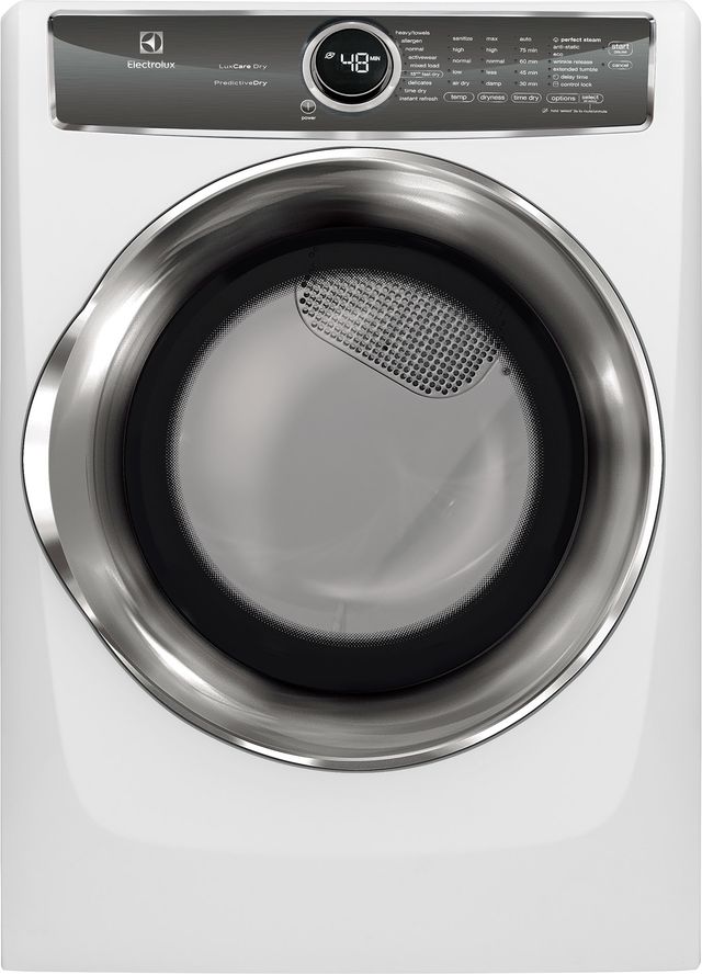 Electrolux 8.0 Cu.Ft. Island White Front Load Gas Dryer-0