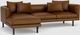 EQ3 Customizable Replay 2-Piece Leather Left-Arm Facing Sofa Sectional and Chaise-1
