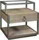Riverside Furniture Sophie Glass Top Side Table with Natural Frame-0