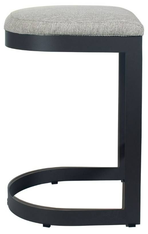 Uttermost® Maude Java Black/Taupe Gray Steel Outdoor Counter Stool-4