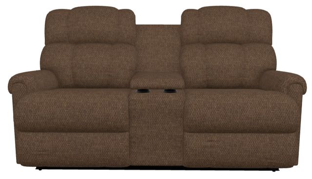 La-Z-Boy® Pinnacle Espresso Power Wall Reclining Loveseat with Console, Headrest, and Lumbar-1