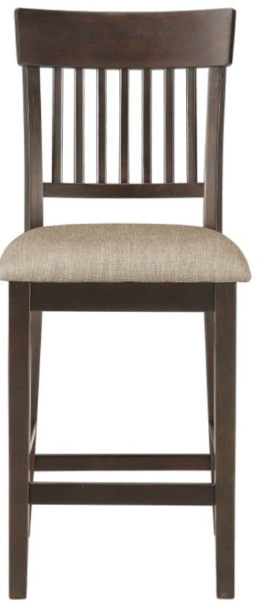 Homelegance® Balin Dark Brown Counter Height Chair-2