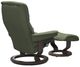 Stressless® by Ekornes® Customizable Mayfair Small Manual Recliner and Ottoman with Classic Base-3