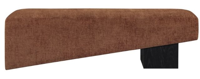 Meridian Furniture Alora Cognac/Black Upholstered Bench-1