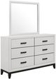 Global Furniture USA Kate 4-Piece White King Panel Bedroom Set-2