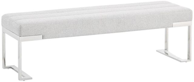 Michael Amini® Tulip Gray Accent Bench-0