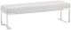 Michael Amini® Tulip Gray Accent Bench-0