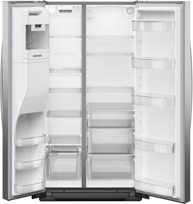 Whirlpool® 36" 28.7 Cu. Ft. Fingerprint Resistant Stainless Steel Side-by-Side Refrigerator with TruCool™ System-1