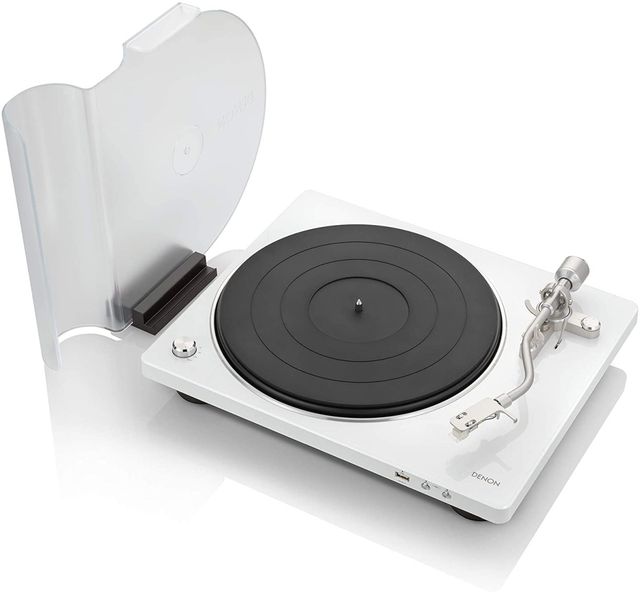 Denon® White Hi-Fi Turntable-1