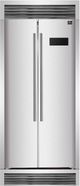 FORNO® Salerno 33" 15.6 Cu. Ft. Stainless Steel Built-In or Freestanding Side-by-Side Refrigerator-0
