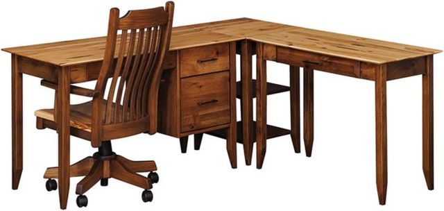 Country Classic Collection Customizable Simplicity 70" L-Desk-0