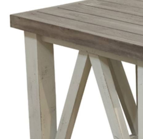 American Wholesale Furniture Spencer Granite/White End Table-1