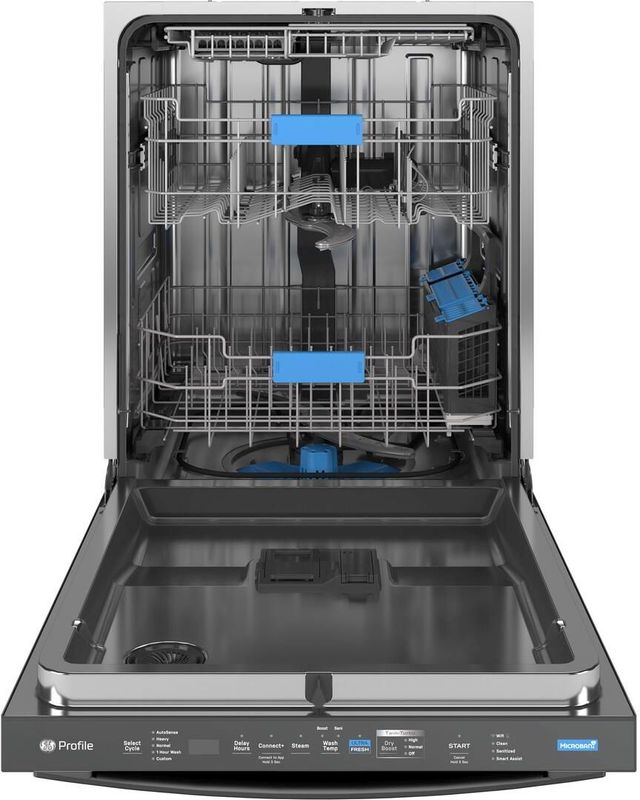 GE Profile™ 24" Fingerprint Resistant Black Stainless Steel Top Control Built In Dishwasher-1