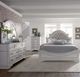 Liberty Furniture Magnolia Manor 4-Piece Antique White/Gray/Weathered Bark King Upholstered Bedroom Set with Chest-1