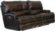 Catnapper® Wembley Chocolate Leather Power Lay Flat Reclining Console Loveseat with Power Adjustable Headrest-0