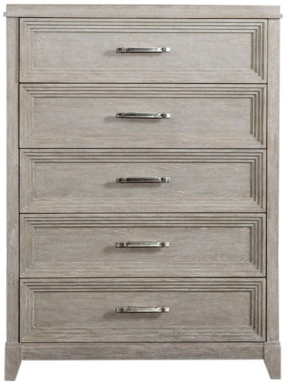 Liberty Furniture Belmar Silver Champagne/Washed Taupe Chest-2