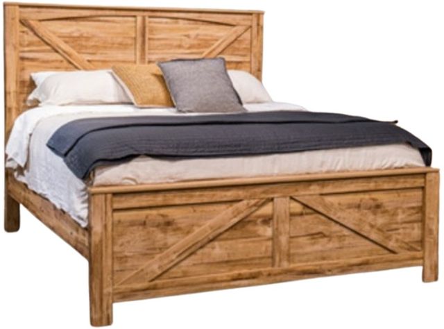 Signature Design by Ashley® Branstony Brown Queen Crossbuck Panel Bed-0