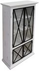 Cottage Creek Furniture Baillie Black/Two-Tone Distressed White Showcase-0