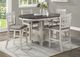 Mazin Furniture Junipero Antique White Dining Table with Rosy Brown Top -4