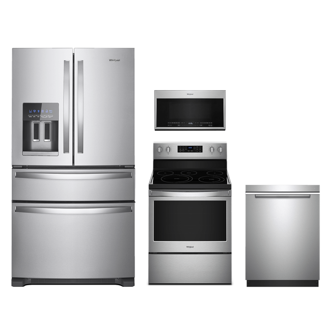 Whirlpool® 4 Piece Kitchen Package-Stainless Steel-0