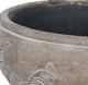 A & B Home Gray Planter Pot with Grass Patterns-3